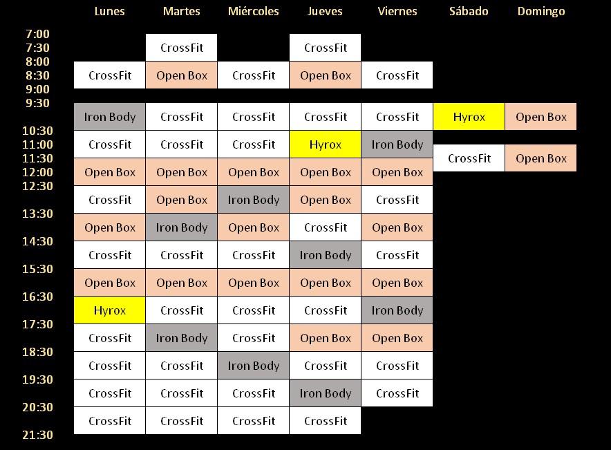 horario CrossFit 39300