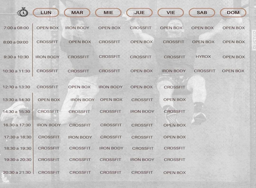 horario CrossFit 39300